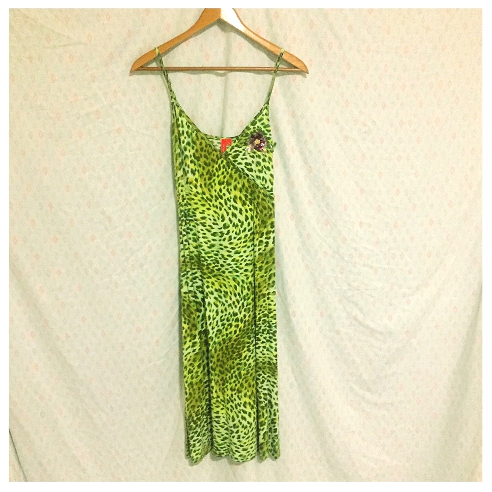 Bold Leopard Print Anthropologie Dress